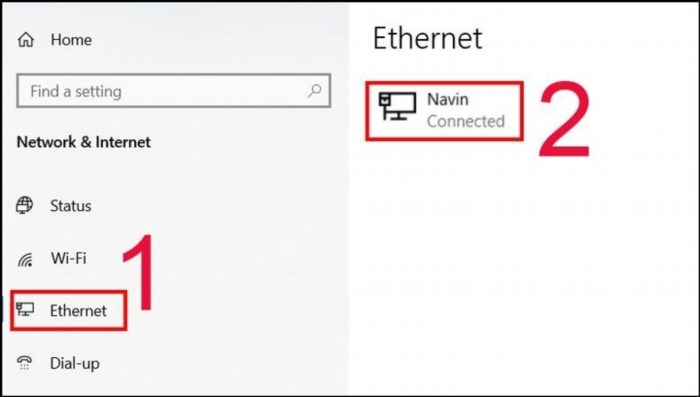 Để kiểm tra kết nối của laptop với mạng dây, bạn có thể kiểm tra trạng thái kết nối mạng trên thanh tác vụ, kiểm tra các thiết bị mạng đã được cắm chắn chắn hay chưa và kiểm tra đường truyền mạng.