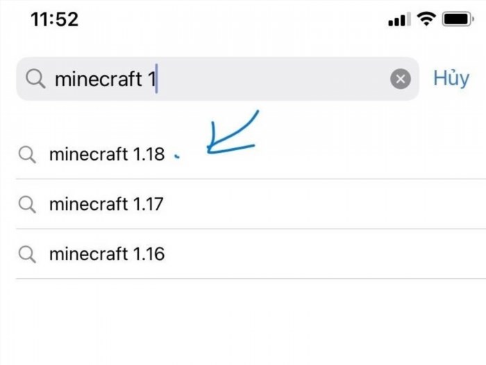 Cách tải Minecraft 1.18 trên iPhone là bạn cần truy cập vào App Store, tìm kiếm Minecraft, chọn phiên bản mới nhất và bấm vào nút 