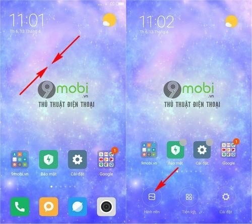 Cách thay màn hình chờ điện thoại Android