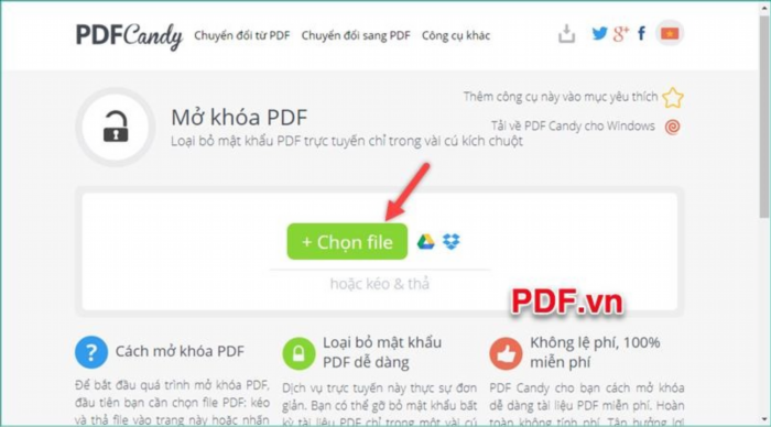 Để mở khóa file PDF, bạn có thể sử dụng công cụ trực tuyến PDFCandy, giúp bạn dễ dàng xử lý các tài liệu PDF và bảo vệ thông tin của mình.