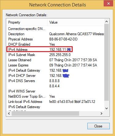 Nếu bạn muốn biết địa chỉ IP của máy tính thông qua thanh taskbar, bạn có thể thực hiện cách 2 này.