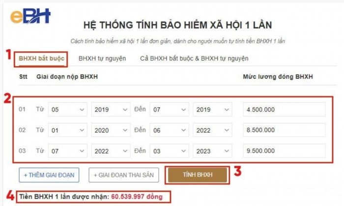 Cách tính BHXH 1 lần online năm 2023 sẽ được cập nhật trên trang web chính thức của Cơ quan Bảo hiểm xã hội Việt Nam vào cuối năm 2022. Nếu bạn đang quan tâm đến vấn đề này, hãy cập nhật thông tin thường xuyên để có được những thông tin mới nhất.