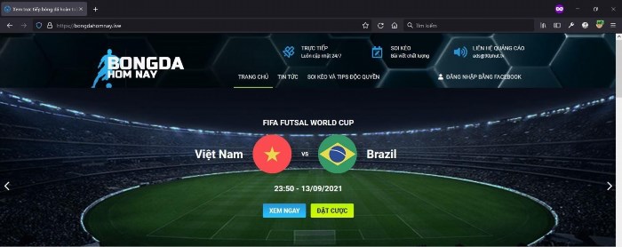 Hôm nay trên trang web bongdahomnay.xyz, bạn có thể cập nhật những tin tức mới nhất về bóng đá, kết quả thi đấu của các giải đấu hàng đầu trên thế giới và Việt Nam, cũng như những bài phân tích chuyên sâu về các trận đấu và nhân vật trong làng bóng đá.