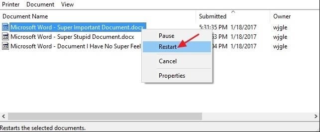 Cách hủy lệnh in trên máy tính Windows 7 là bấm chuột phải vào biểu tượng máy in trên thanh tác vụ, chọn 