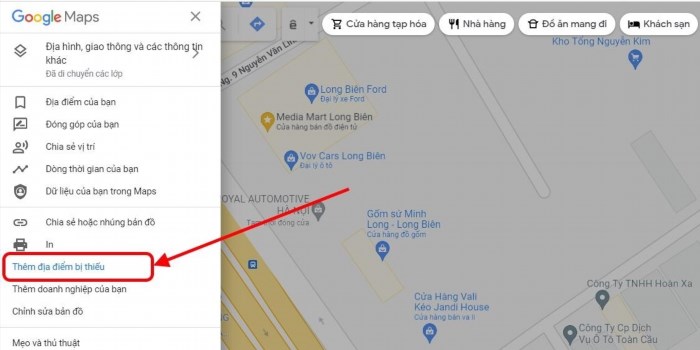Nếu bạn muốn thêm địa điểm trên Google Maps, hãy truy cập vào trang web hoặc ứng dụng trên điện thoại của Google Maps và chọn 