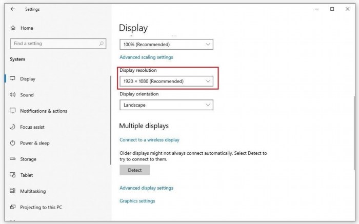 Cách 2 để thay đổi độ phân giải màn hình trên máy tính là sử dụng Settings Display, cho phép người dùng tùy chỉnh kích thước hiển thị của các phần tử trên màn hình để phù hợp với nhu cầu sử dụng của mình.