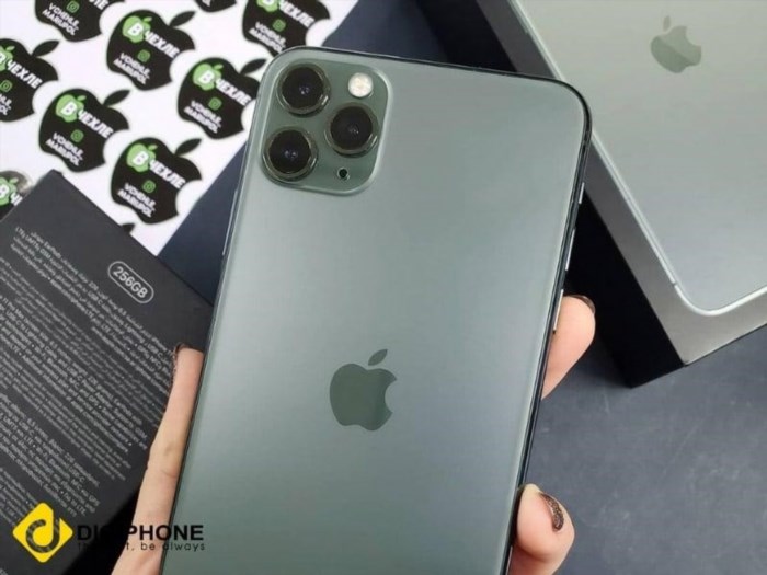 4 chiếc iPhone 11 Pro Max màu xanh bóng đêm - Green Midnight là phiên bản đặc biệt có thiết kế độc đáo và sang trọng, mang đến cho người dùng sự đẳng cấp và phong cách.