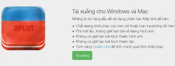 Nhấn chuột vào hình ảnh để tải về chương trình loại bỏ logo trên ảnh.