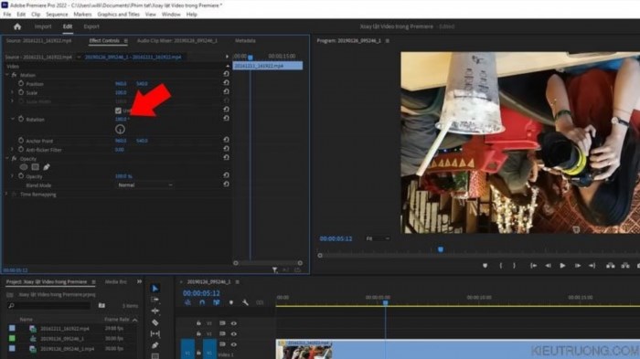 Để lật ngược Video trong Premiere, bạn có thể sử dụng tính năng Effect Controls và áp dụng hiệu ứng lật ngược. Điều này sẽ giúp bạn tạo ra những đoạn video độc đáo và thú vị hơn.