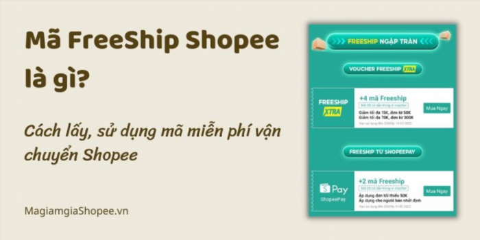 Mã FreeShopee là mã giảm giá mà Shopee cung cấp cho khách hàng để giảm giá trực tiếp khi mua hàng trên Shopee.