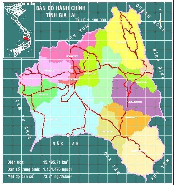 TẢI Bản đồ Hành chính tỉnh Gia Lai Khổ Lớn Mới Nhất 2023