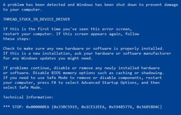 Lỗi 0x000000EA (THREAD_STUCK_IN_DEVICE_DRIVER) là một lỗi phần mềm phổ biến trên hệ điều hành Windows, khiến cho máy tính bị treo và không thể sử dụng được. Lỗi này thường xảy ra khi driver của thiết bị không hoạt động đúng cách hoặc có sự xung đột với phần mềm khác trên hệ thống.