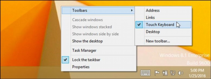 Để mở bàn phím ảo trên Windows 8/ 8.1, bạn có thể truy cập vào mục Ease of Access trong Control Panel hoặc ấn tổ hợp phím Windows + U và chọn Open On-Screen Keyboard. Bàn phím ảo sẽ xuất hiện trên màn hình để bạn sử dụng nếu không muốn sử dụng bàn phím vật lý.