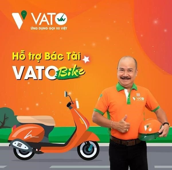 Ứng dụng đặt xe VATO được xây dựng trên cơ sở điện thoại di động.