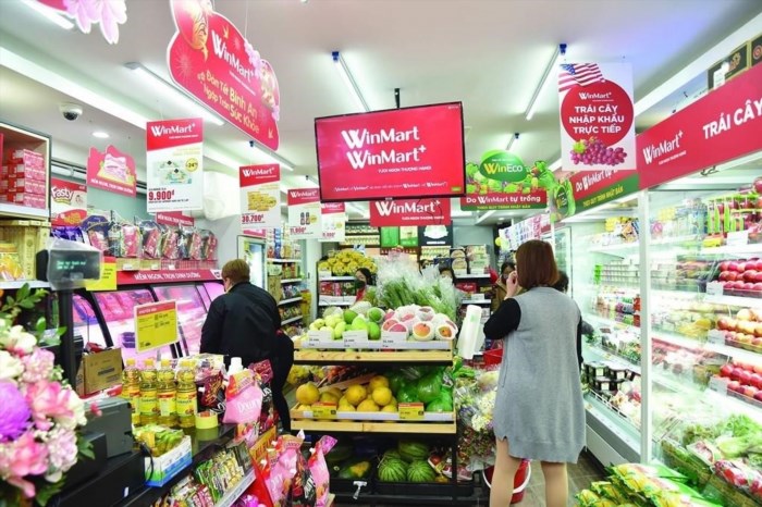Hệ thống siêu thị WinMart là một trong những chuỗi siêu thị lớn nhất Việt Nam, cung cấp đa dạng các sản phẩm từ thực phẩm tươi sống đến đồ gia dụng và công nghệ hiện đại, đáp ứng nhu cầu mua sắm của người tiêu dùng một cách tiện lợi và đầy đủ.
