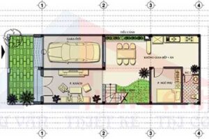 Bản vẽ cad nhà 2 tầng 6x15