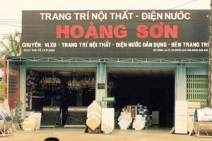 Bảng hiệu cửa hàng vật liệu xây dựng