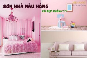 Bảng màu sơn tường màu hồng