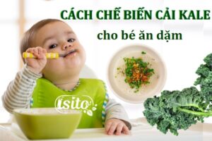 Cách chế biến cải xoăn cho bé