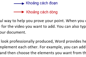 Cách chỉnh cách đoạn trong word