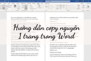 Cách copy page trong word