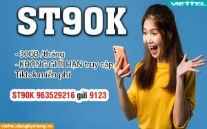 Cách đăng ký 4g viettel 1 tháng 90k