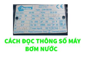 Cách đọc thông số bơm nước