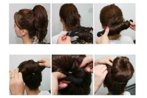 Cách dùng dụng cụ búi tóc