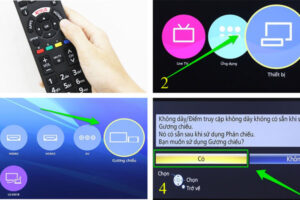 Cách kết nối tivi panasonic với điện thoại