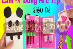 Cách làm đồ dùng học tập bằng giấy a4