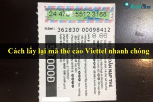 Cách lấy mã the viettel qua sms