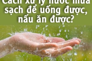 Cách lọc nước mưa để uống