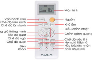 Cách sử dụng điều khiển điều hòa aqua