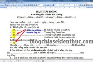 Cách sửa hàng loạt trong word