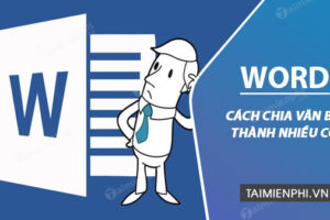 Cách tạo cột trong word 2003