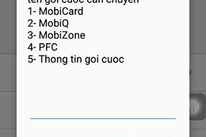 Cách thay đổi gói cước mobifone