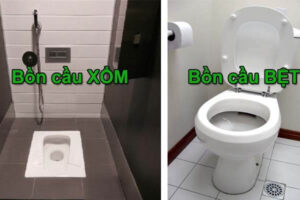 Cách thông bồn cầu ngồi xổm