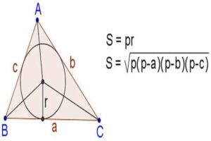 Cách tính diện tích tam giác khi biết 3 cạnh