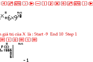 Cách tính số nghiệm của phương trình bằng máy tính