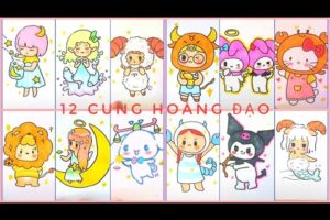 Cách vẽ 12 cung hoàng đạo đơn giản