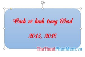 Cách vẽ hình trái tim trong word