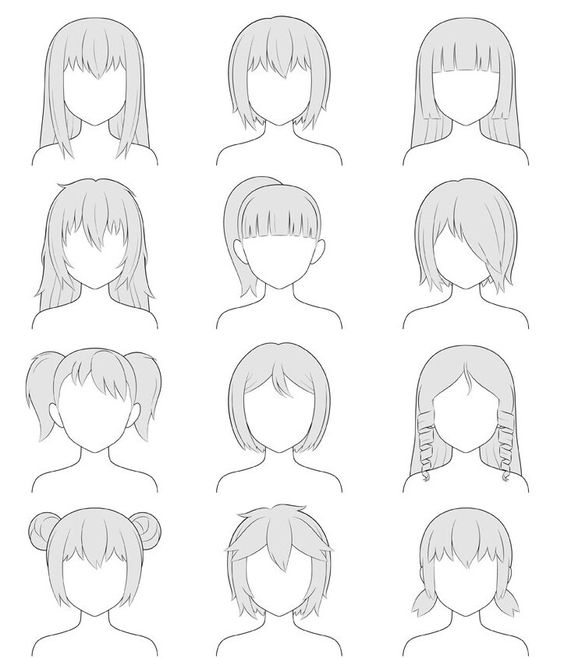 Cách vẽ những kiểu tóc anime 1  Tiên Mio  YouTube