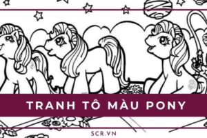 Hinh to mau pony con nguoi