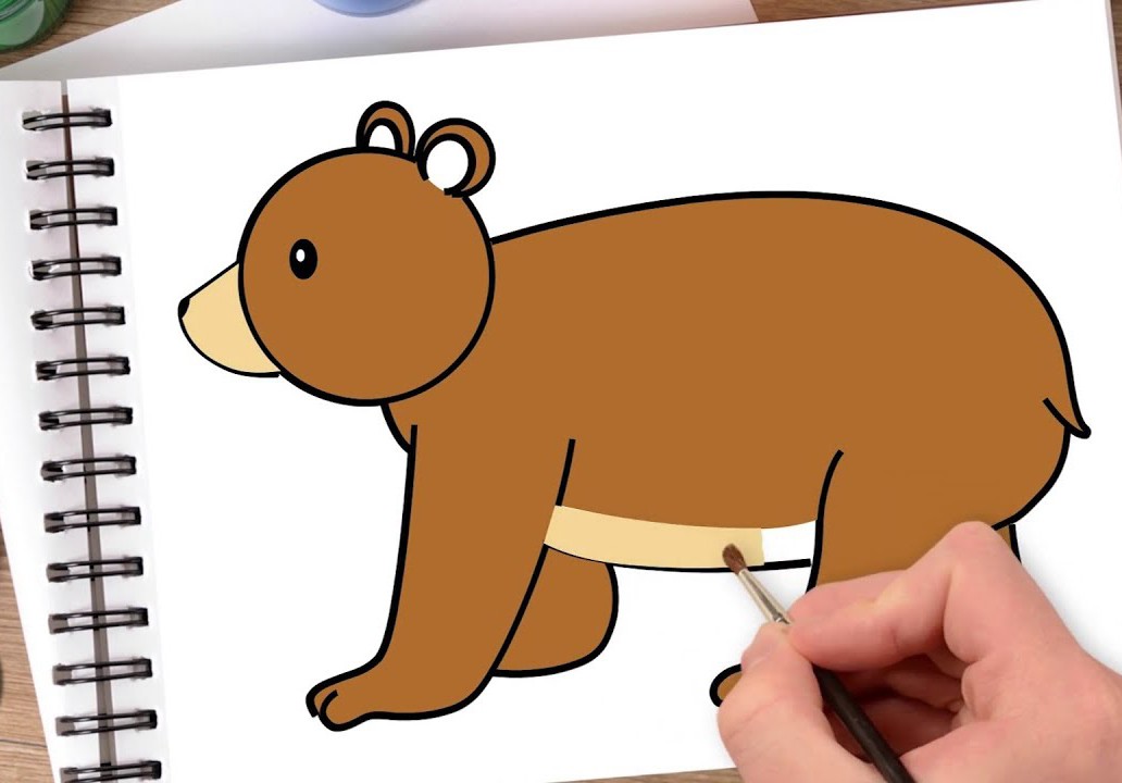 Draw and Coloring Panda  Tập vẽ và tô màu Gấu trúc  YouTube
