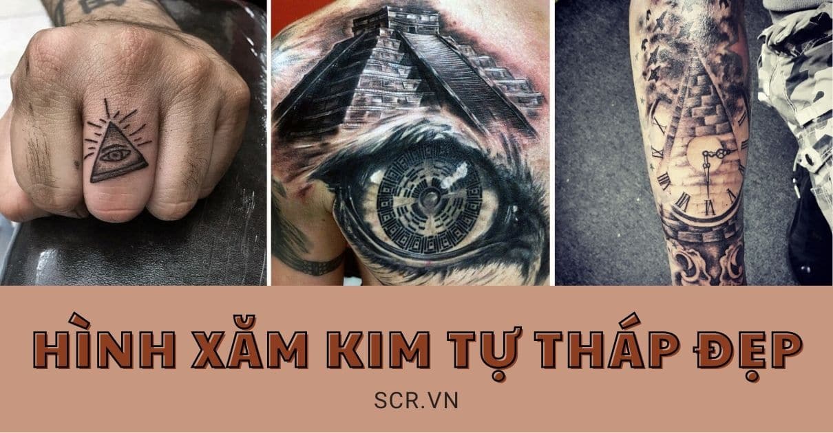 Hình Xăm Kim Tự Tháp Đẹp Mini  Tattoo Nhỏ Cho Nam Nữ  Homemy