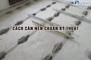 Hướng dẫn cán nền lát gạch