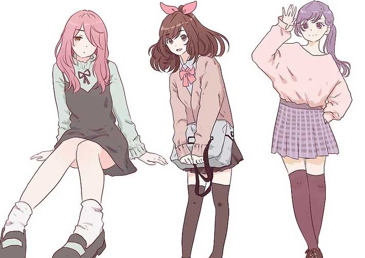Hình ảnh anime girl tóc tím đẹp cute dễ thương ngầu nhất  Trường THPT  Kiến Thụy