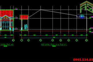 Mẫu bản vẽ autocad nhà cấp 4