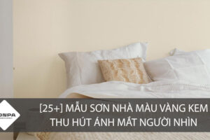 Màu sơn nhà màu vàng kem