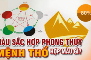 Mệnh thổ hợp màu xanh dương không